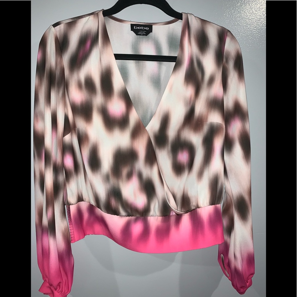bebe “V-neck” blouse